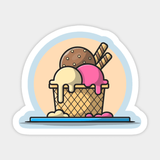 Ice Cream Scoop Sticker